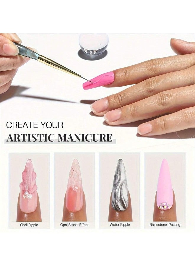 Morovan Self-Leveling Builder Gel for Nails, Clear UV Gel, 208g, Professional Nail Enhancement Formula, Smooth Application - Image 4